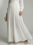 Elegante Lange Jurk met Knoopsluiting