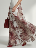 Elegante Bloemenjurk met Halterhals