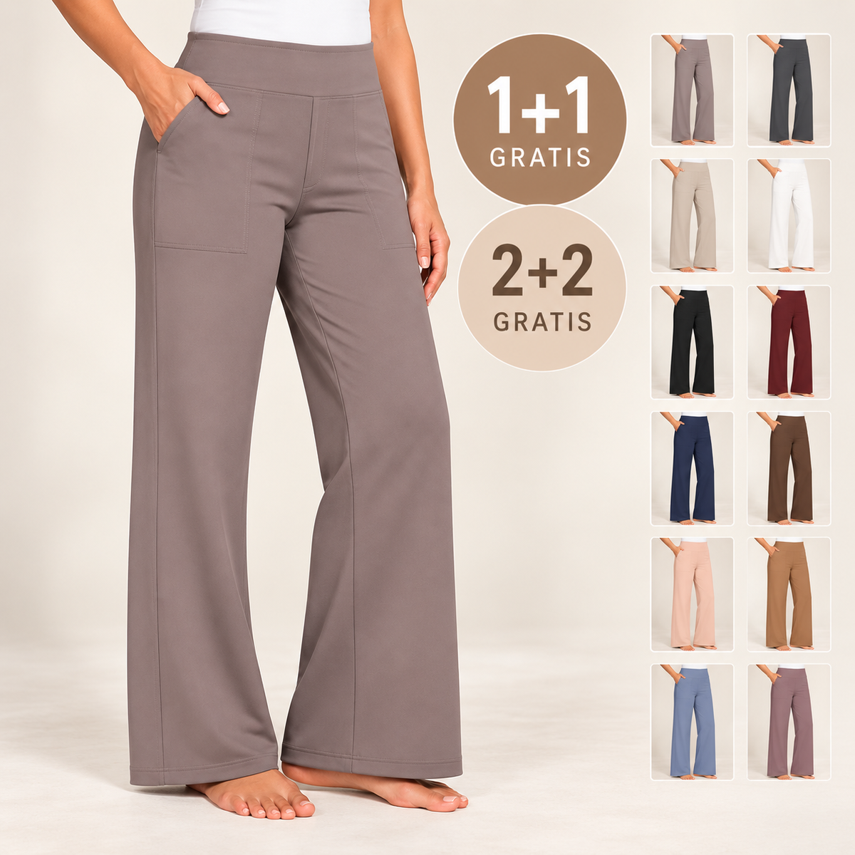 Klara – Dé comfortabele stretchbroek  1+1 GRATIS