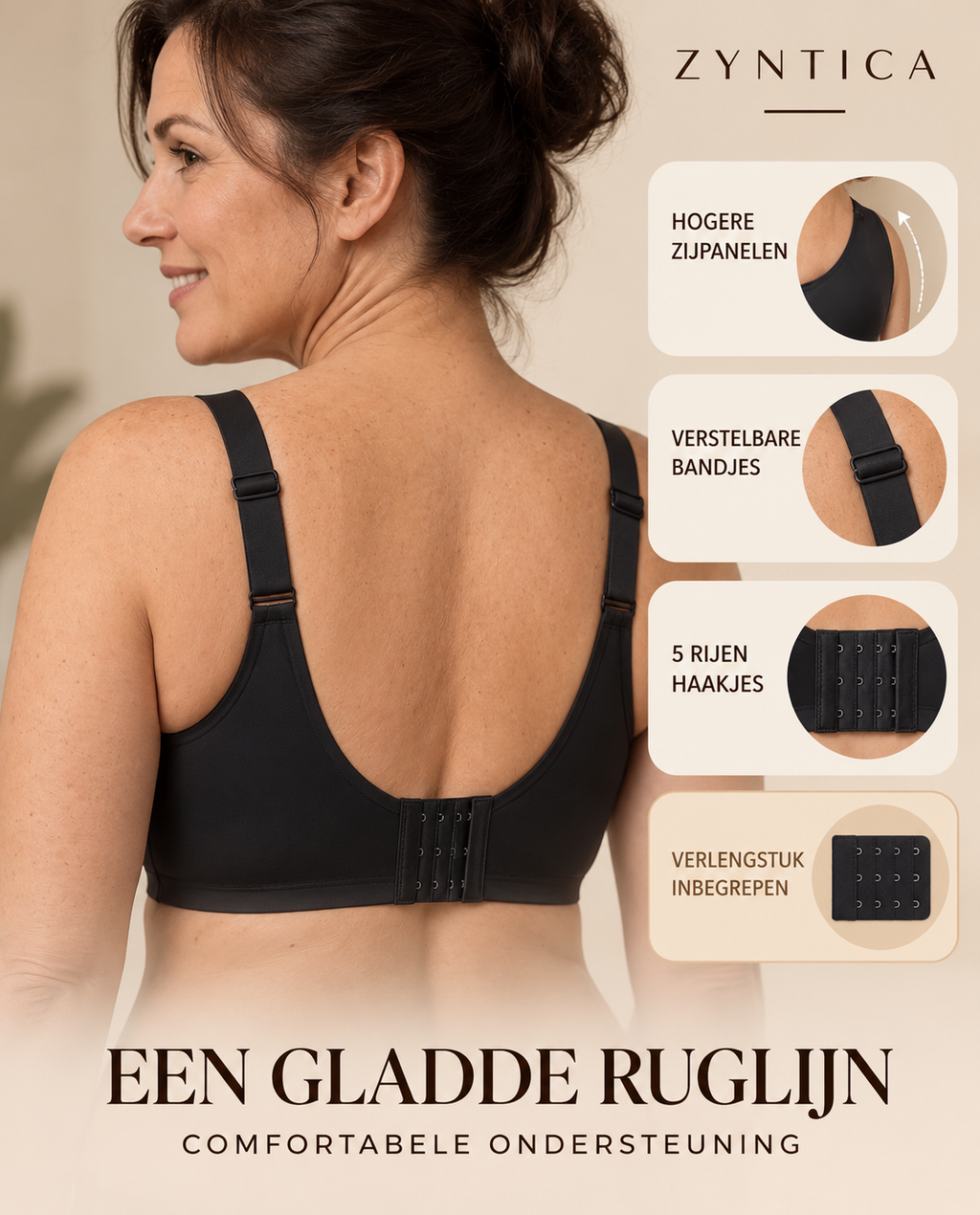 JellyLift BH – Draadloos comfort zonder beugel