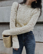 Off-White Sweater met Cut-Out