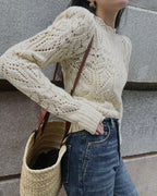Off-White Sweater met Cut-Out