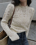 Off-White Sweater met Cut-Out