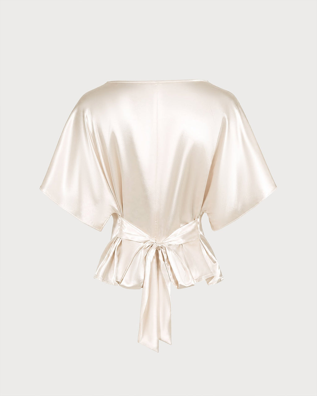 Apricot Top met Boothals en Strikdetail
