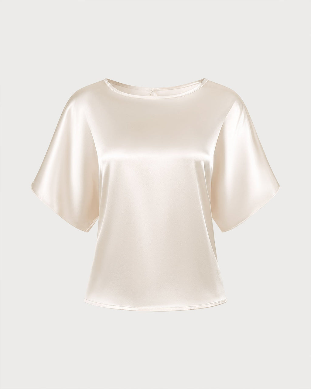 Apricot Top met Boothals en Strikdetail